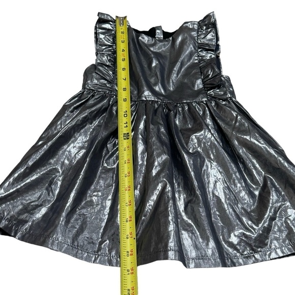 Yell-oh! Metallic Babydoll Ruffle Dress Girl’s Size 2T - Picture 10 of 10